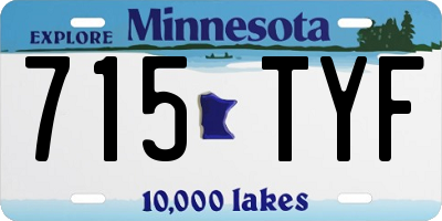 MN license plate 715TYF