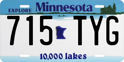 MN license plate 715TYG