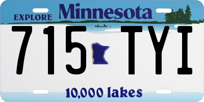MN license plate 715TYI