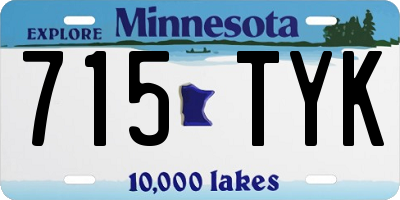 MN license plate 715TYK