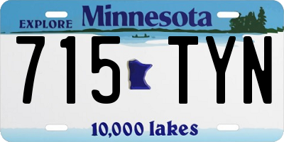 MN license plate 715TYN