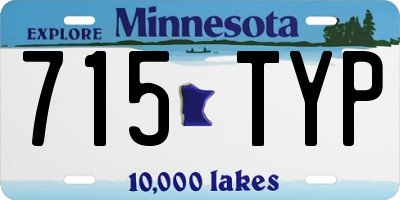 MN license plate 715TYP