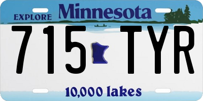 MN license plate 715TYR