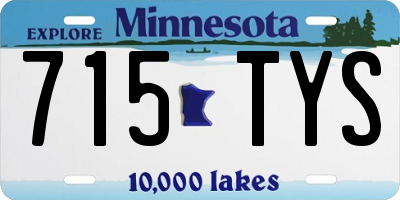 MN license plate 715TYS