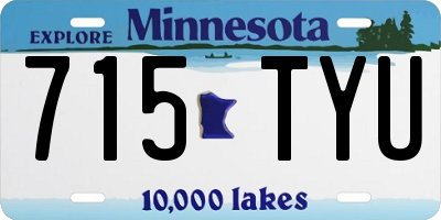MN license plate 715TYU