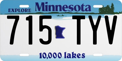 MN license plate 715TYV