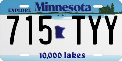 MN license plate 715TYY