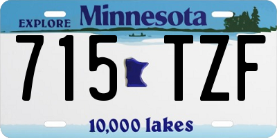 MN license plate 715TZF