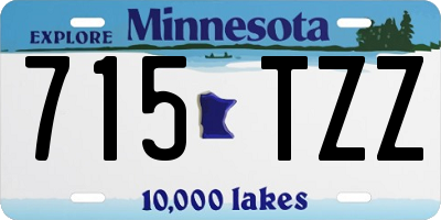 MN license plate 715TZZ