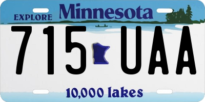MN license plate 715UAA