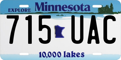 MN license plate 715UAC