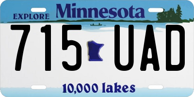 MN license plate 715UAD