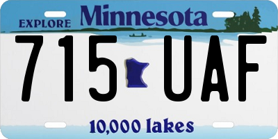 MN license plate 715UAF