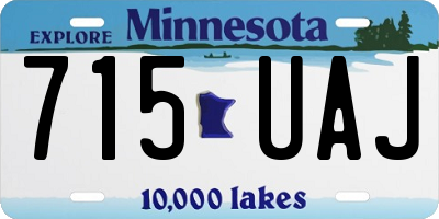 MN license plate 715UAJ