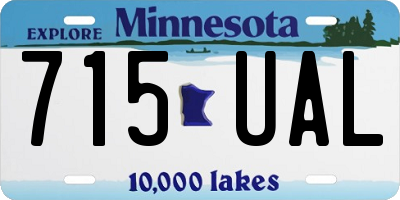 MN license plate 715UAL