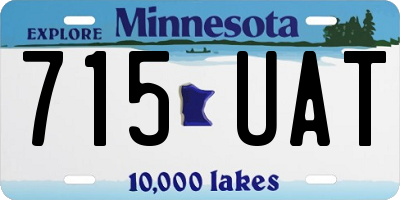 MN license plate 715UAT