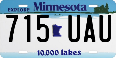 MN license plate 715UAU