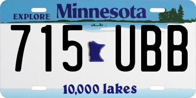 MN license plate 715UBB