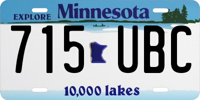 MN license plate 715UBC