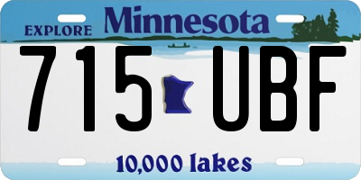 MN license plate 715UBF