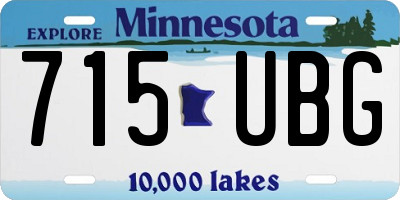 MN license plate 715UBG