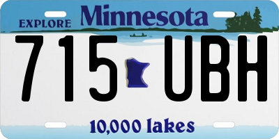 MN license plate 715UBH