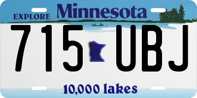 MN license plate 715UBJ