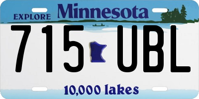 MN license plate 715UBL