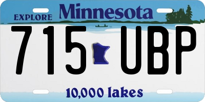 MN license plate 715UBP