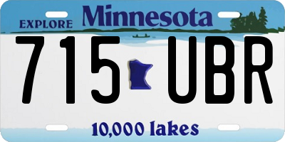 MN license plate 715UBR