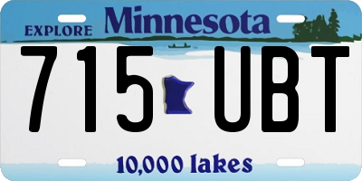 MN license plate 715UBT