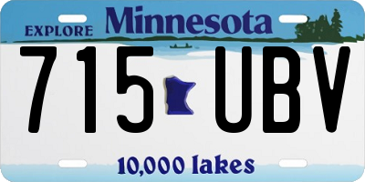 MN license plate 715UBV