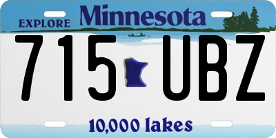 MN license plate 715UBZ