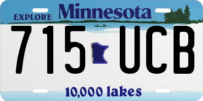 MN license plate 715UCB