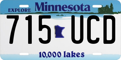 MN license plate 715UCD