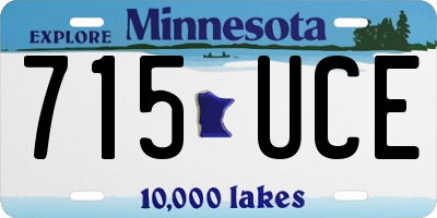 MN license plate 715UCE
