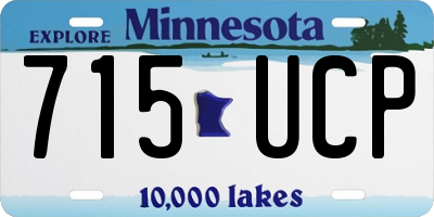 MN license plate 715UCP