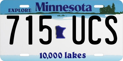 MN license plate 715UCS