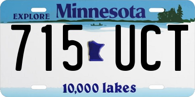 MN license plate 715UCT