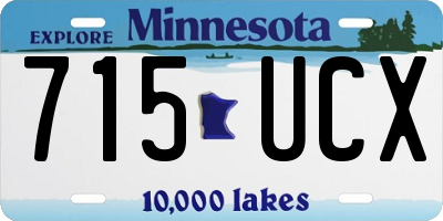 MN license plate 715UCX