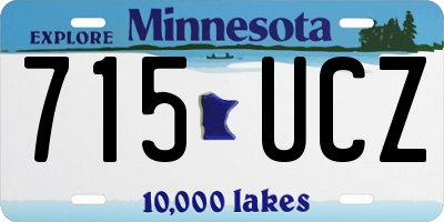 MN license plate 715UCZ