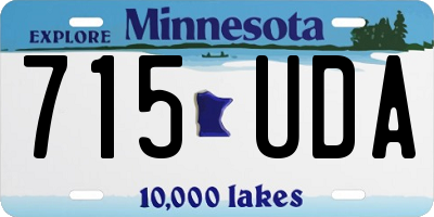 MN license plate 715UDA