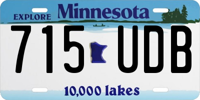MN license plate 715UDB