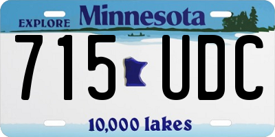 MN license plate 715UDC