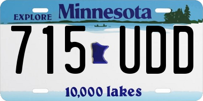 MN license plate 715UDD