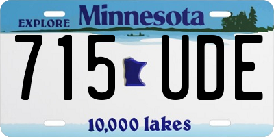 MN license plate 715UDE