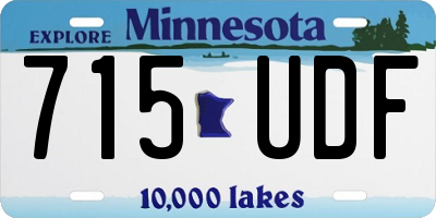 MN license plate 715UDF