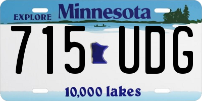 MN license plate 715UDG