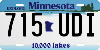 MN license plate 715UDI