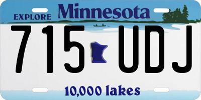 MN license plate 715UDJ